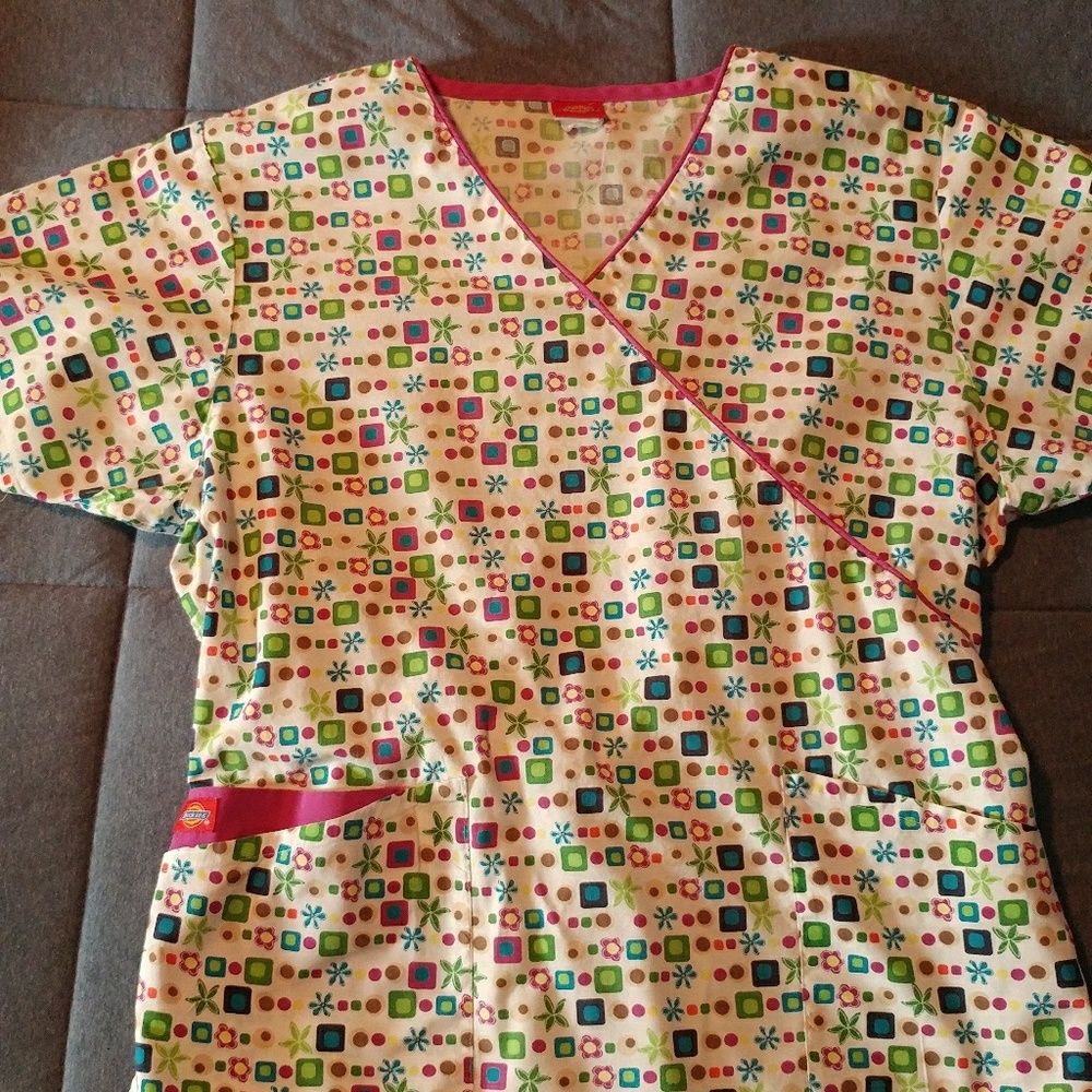 dickies scrub top